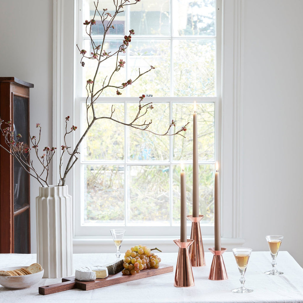 Copper Grand Taper Holders – The Floral Society