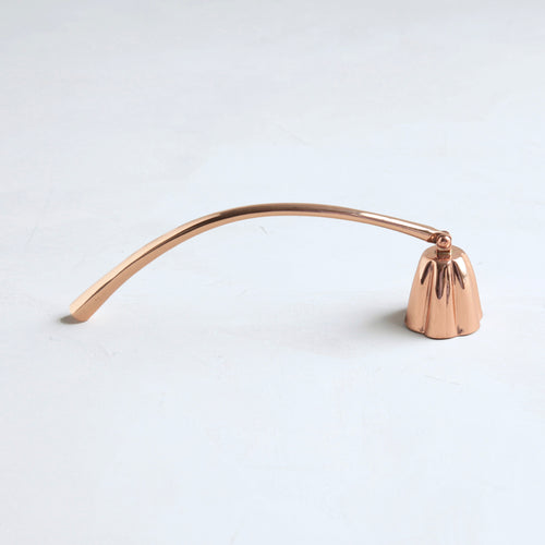 Copper candle snuffer to blow out candles 