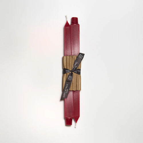 12" Beeswax Square Tapers