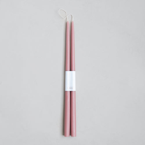 Dipped Taper Candles Rose