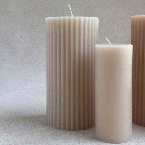 Heirloom Beeswax Pillar Candles