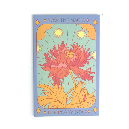 The Poppy Star Tarot Seed Packet