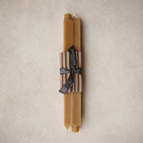 12" Beeswax Square Tapers