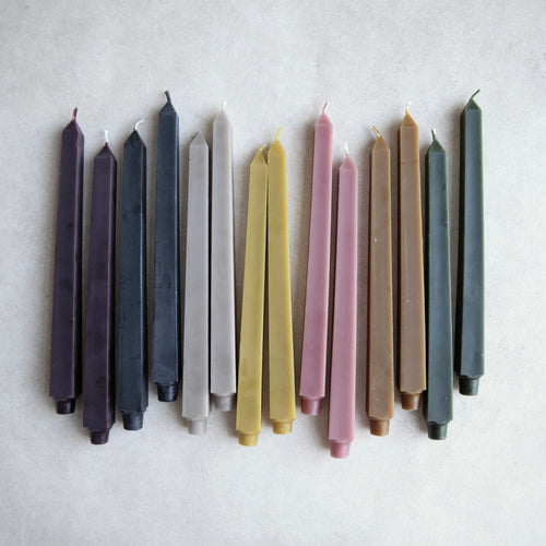 12" Beeswax Square Tapers