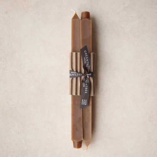 12" Beeswax Square Tapers