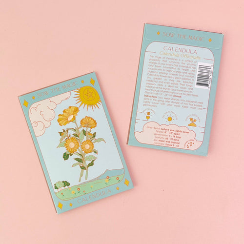 Calendula Tarot Seed Packet