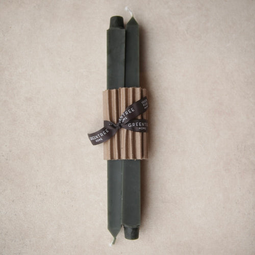 12" Beeswax Square Tapers