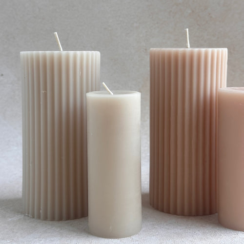 Heirloom Beeswax Pillar Candles