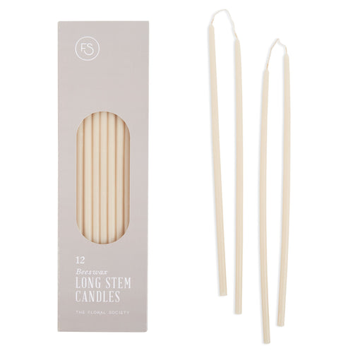 Beeswax Dipped Long Stem Candles