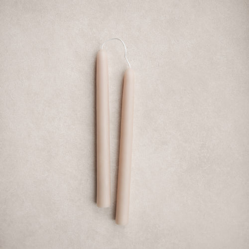 9" Beeswax Dipped Taper Candles