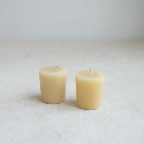 Beeswax Votive Candles, Natural