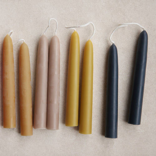 Beeswax 6in Taper Candles