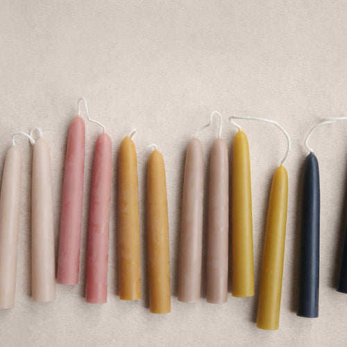 Beeswax 6in Taper Candles