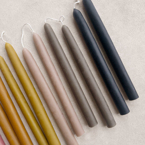 Beeswax Dipped Taper Candles 9 inch