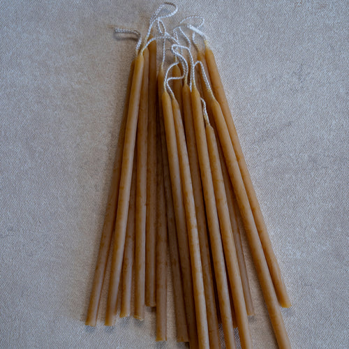 Beeswax Wishing Candles Ochre