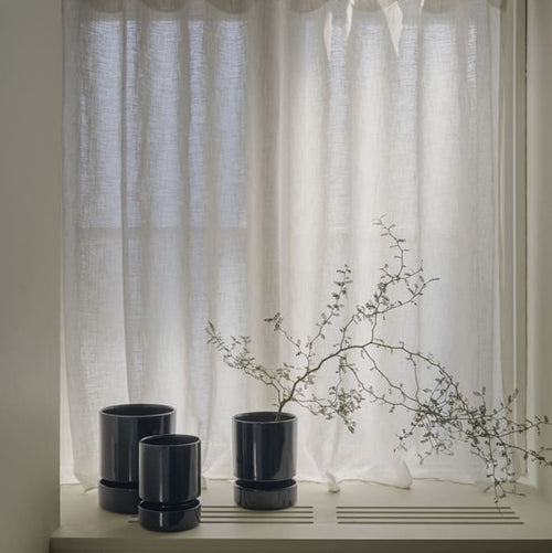 Bergs Pottery Hoff Glazed Pots_Navy and Sandstone