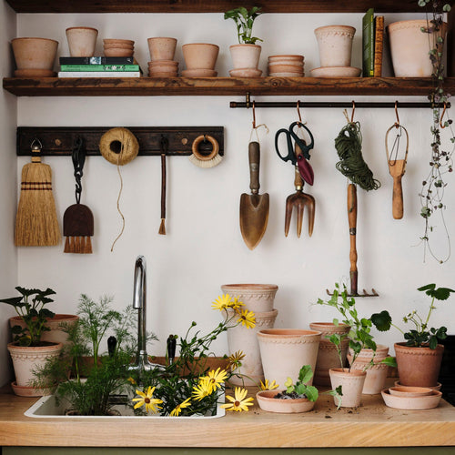 Bergs Pottery Helena Planter and Saucer