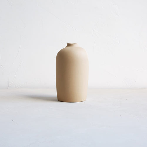 Ceramic Blossom Vase, Sand