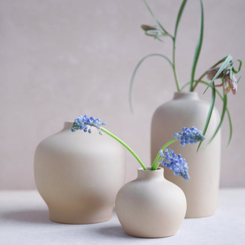 Ceramic Blossom Bud Vase Short_Wide_Tall