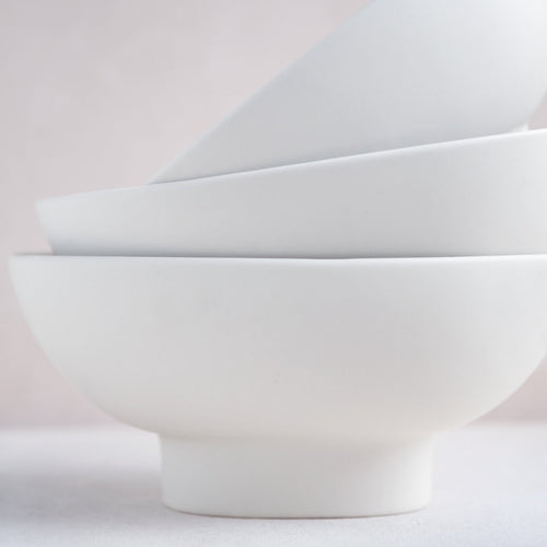 Ceramic Compote Vase Florist_White