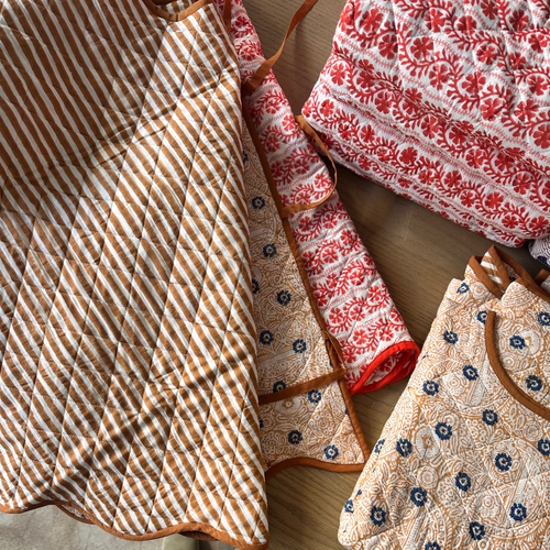 Christmas Tree Skirts Hand Block Printed