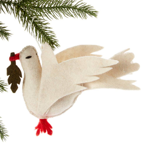 Dove Felt Ornament
