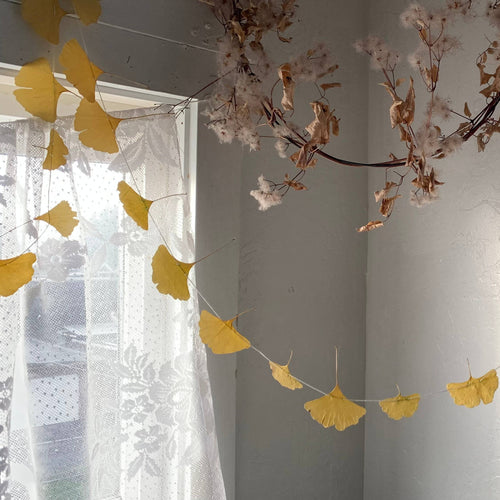 Dried Ginkgo Leaf Garland