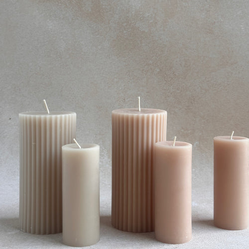 Heirloom Beeswax Pillar Candles