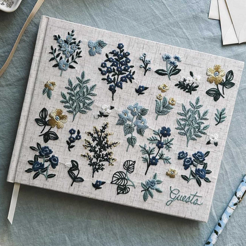 Embroidered Guest Book_Rifle Paper