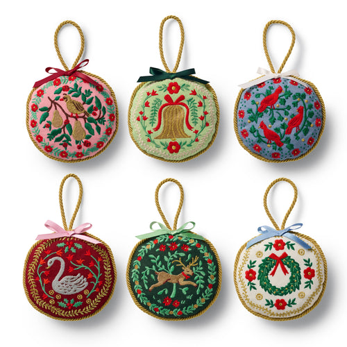 Embroidered Ornaments Rifle Paper Co