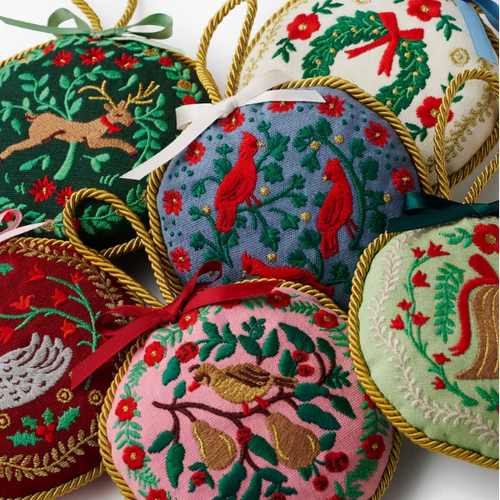 Embroidered Ornaments Rifle Paper Co