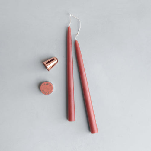 Essential Candle Kit_Clay taper candles