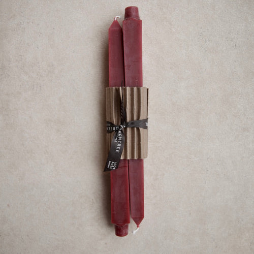 12" Beeswax Square Tapers