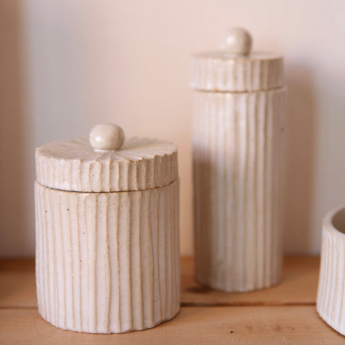 Handmade Ceramic Lidded Containers