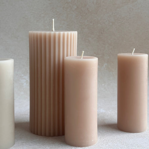 Heirloom Beeswax Pillar Candles