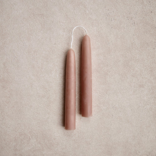 6" Beeswax Dipped Taper Candles