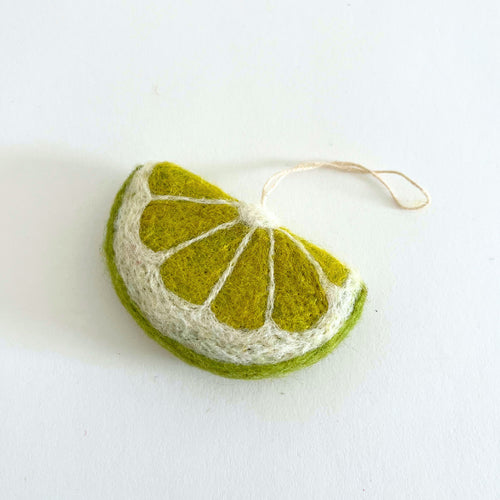 Felt Citrus Slice Ornaments