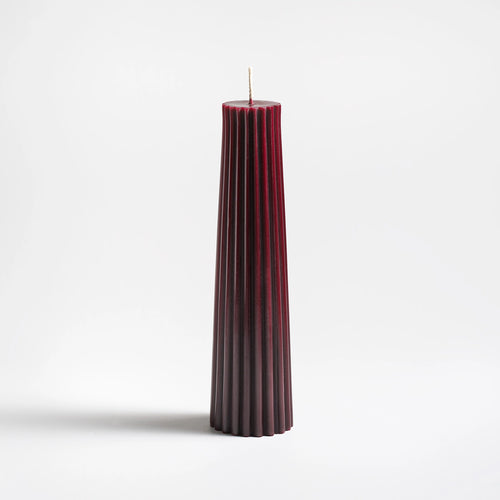 Beeswax Fluted Pillar