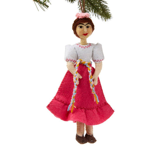 Frida Kahlo Felt Ornament