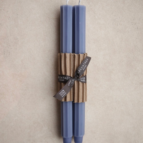 Greentree_Beeswax_Fluted_Taper_Candles_12_in Lilac