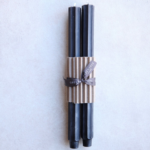 Greentree Beeswax Fluted Taper Candles 12 in