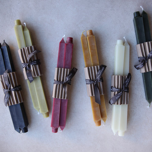 Greentree Beeswax Square taper Candles 12 in