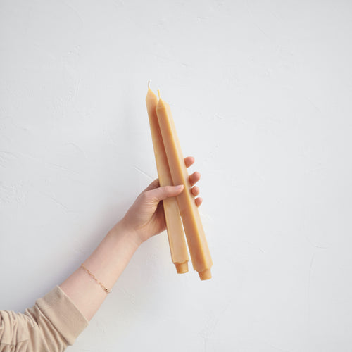 Greentree Beeswax Square taper Candles 12 in