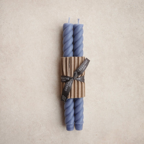 Greentree  Beeswax Twisted Candles_Lilac