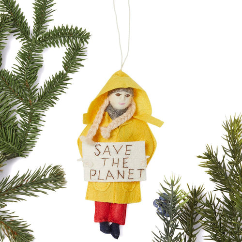 Greta Thunberg Felt Ornament