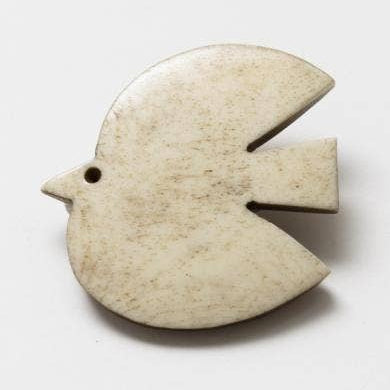 Hand-Carved Brooch Bird_Nepal