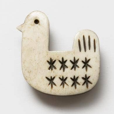 Hand-Carved Brooch Duck_Nepal