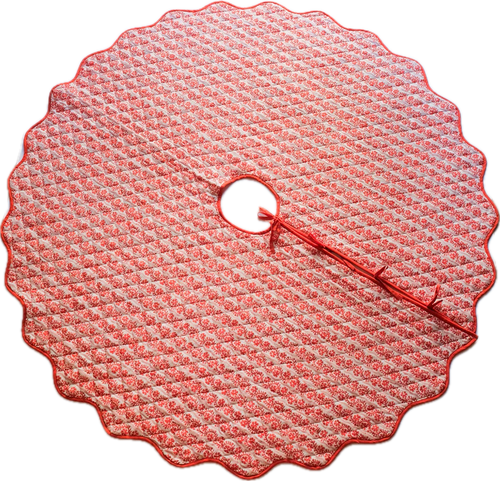 Christmas Tree Skirts Hand Block Printed