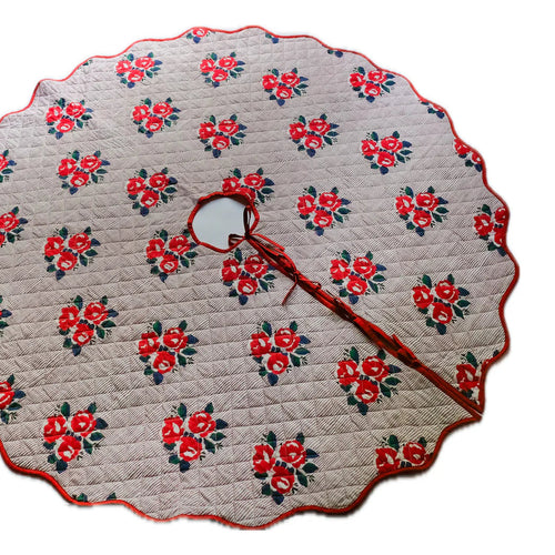 Christmas Tree Skirts Hand Block Printed