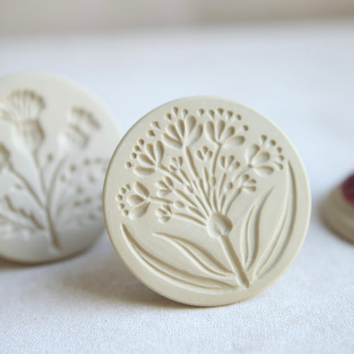 Handmade Cookie Stamp _Allium Flower